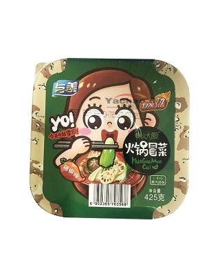 Nūdeļu un dārzeņu zupa Yumei Inst Veg Hot Pot Prickly Ash, ļoti pikanta, 425g