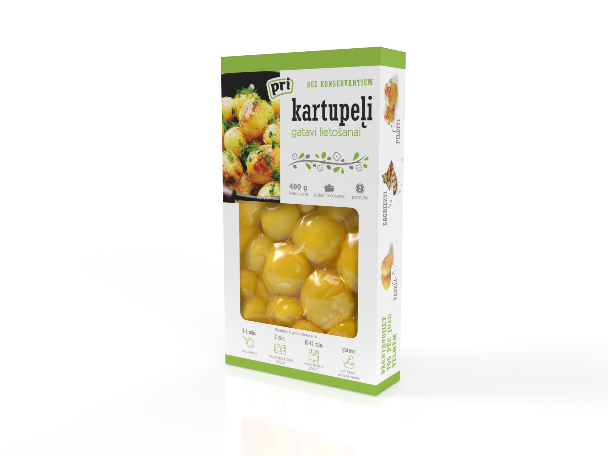 Kartupeļi vārīti PRI, 400g