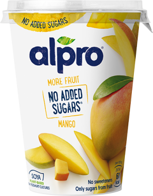 Fermentētas sojas produkts ALPRO ar mango, bez pievienota cukura, 400g