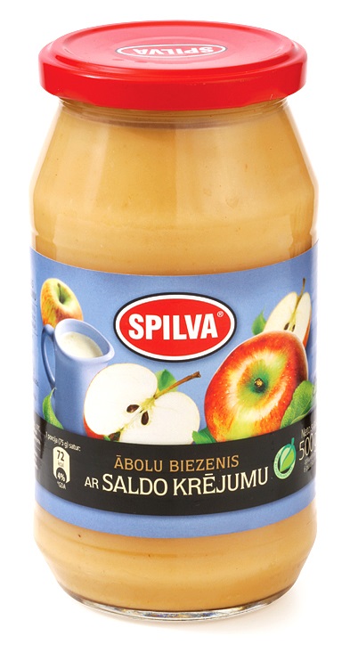 Biezenis SPILVA ābolu ar saldo krējumu, 500g