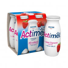 Jogurta dzēriens ACTIMEL ar Zemeņu garšu, 4x100 g