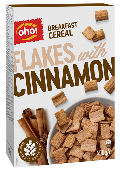 Oho S/b  pārslas ar kanēli 450g