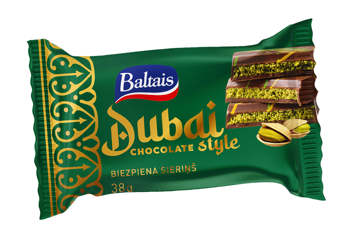 Biezpiena sieriņš BALTAIS Dubai chocolate style, 38g