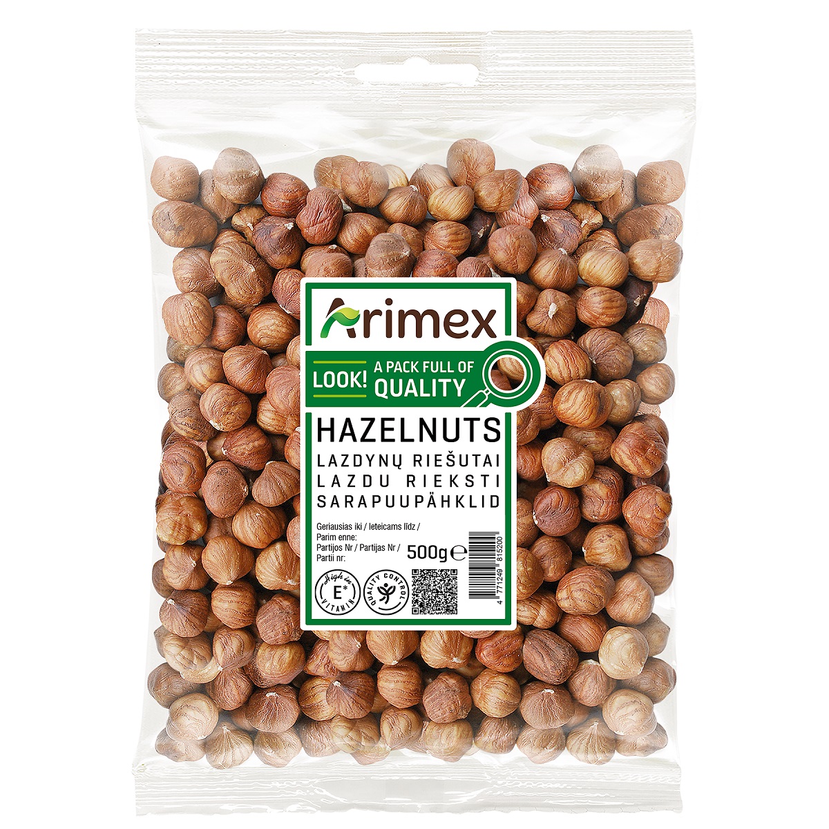 Lazdu rieksti ARIMEX, 500g