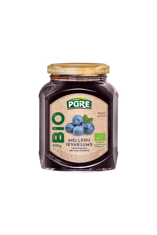 Melleņu ievārījums PŪRE BIO, 400g