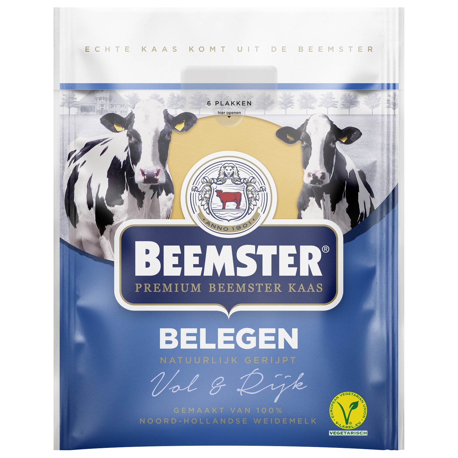 Puscietais siers BEEMSTER Medium, nogatavinats 4 mēn., šķēlēs, 150g