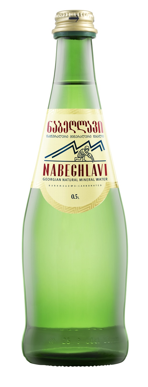 Gāzēts dabīgais minerālūdens NABEGHLAVI 0,5 L stikls (DEP)