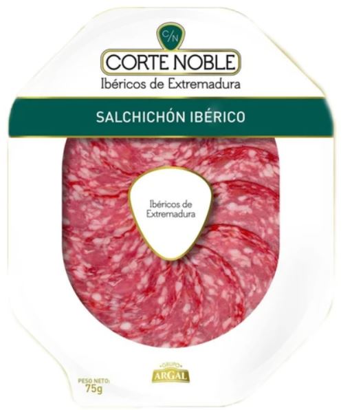 Vītinātas Iberico Salchichon cūkgaļas desas, šķēlēs, 75g