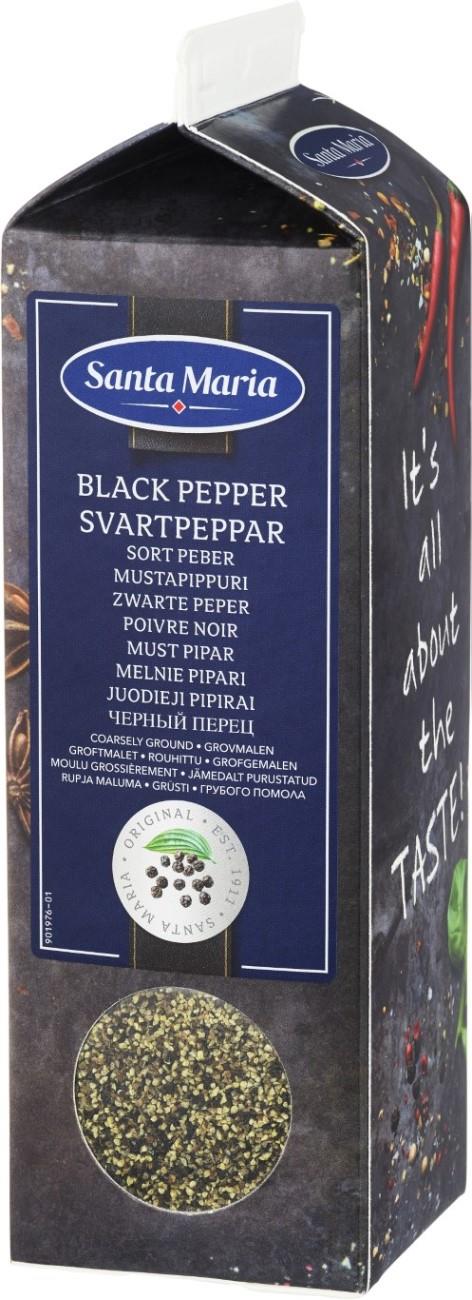 Melnie pipari, rupja maluma, 460 g, Santa Maria, Tetrapaka