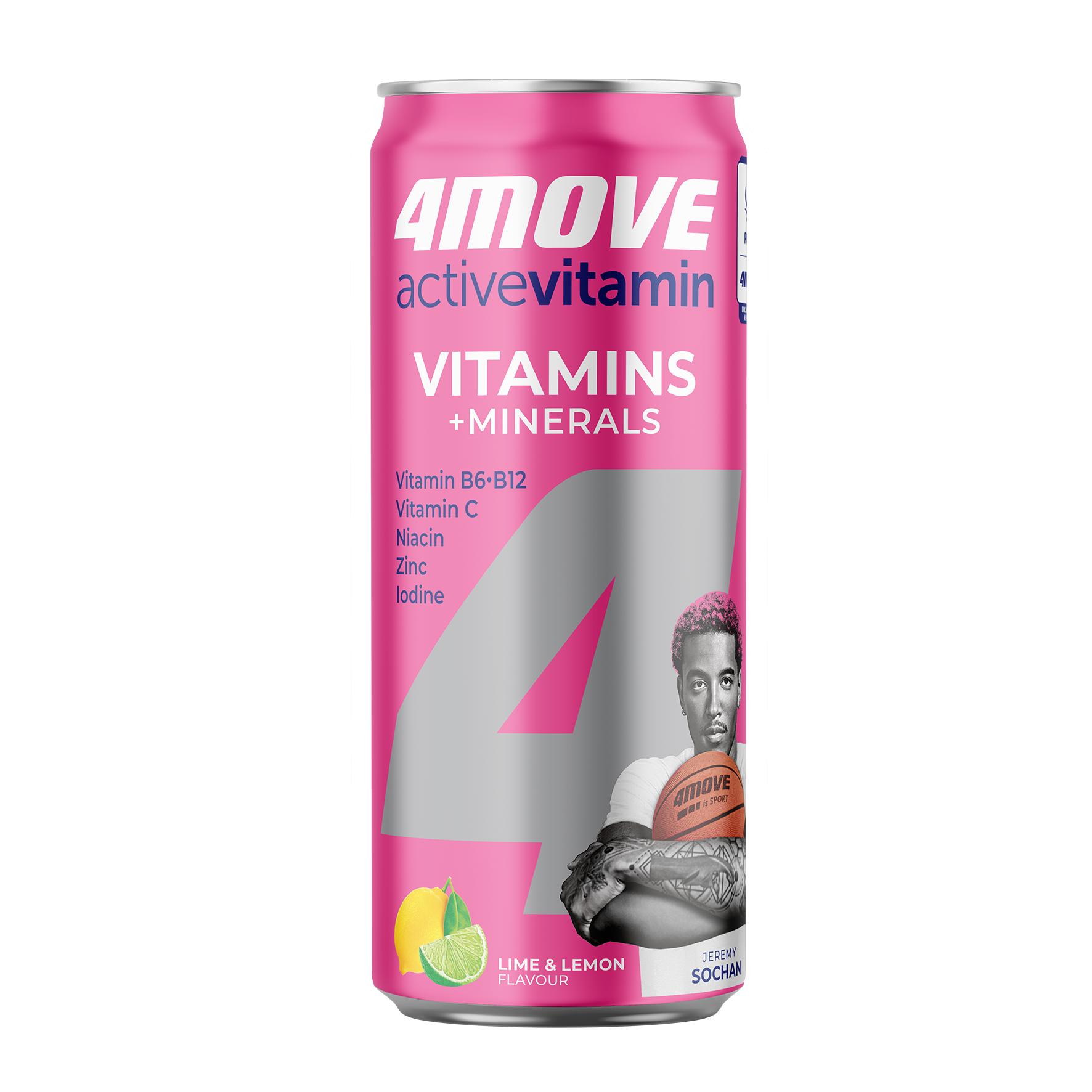 Vitamīnu ūdens 4 MOVE ar minerāliem, bundžā, 0.33l (DEP)