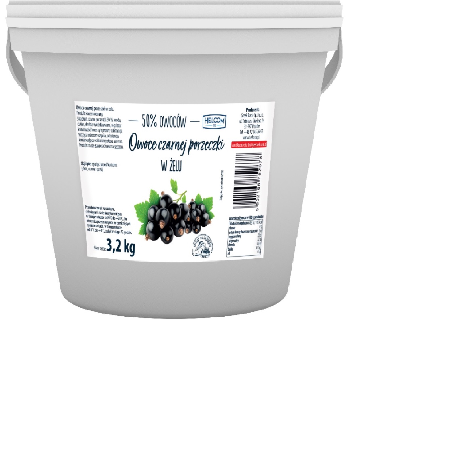 Upeņu pildījums HELCOM, 50%, 3.2kg