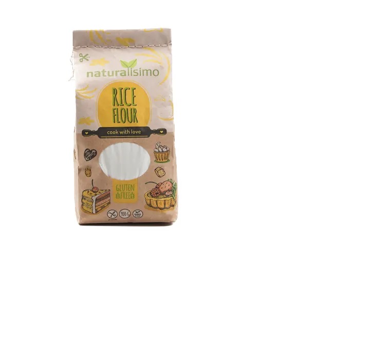 Rīsu milti NATURALISIMO, bez glutēna, 900g