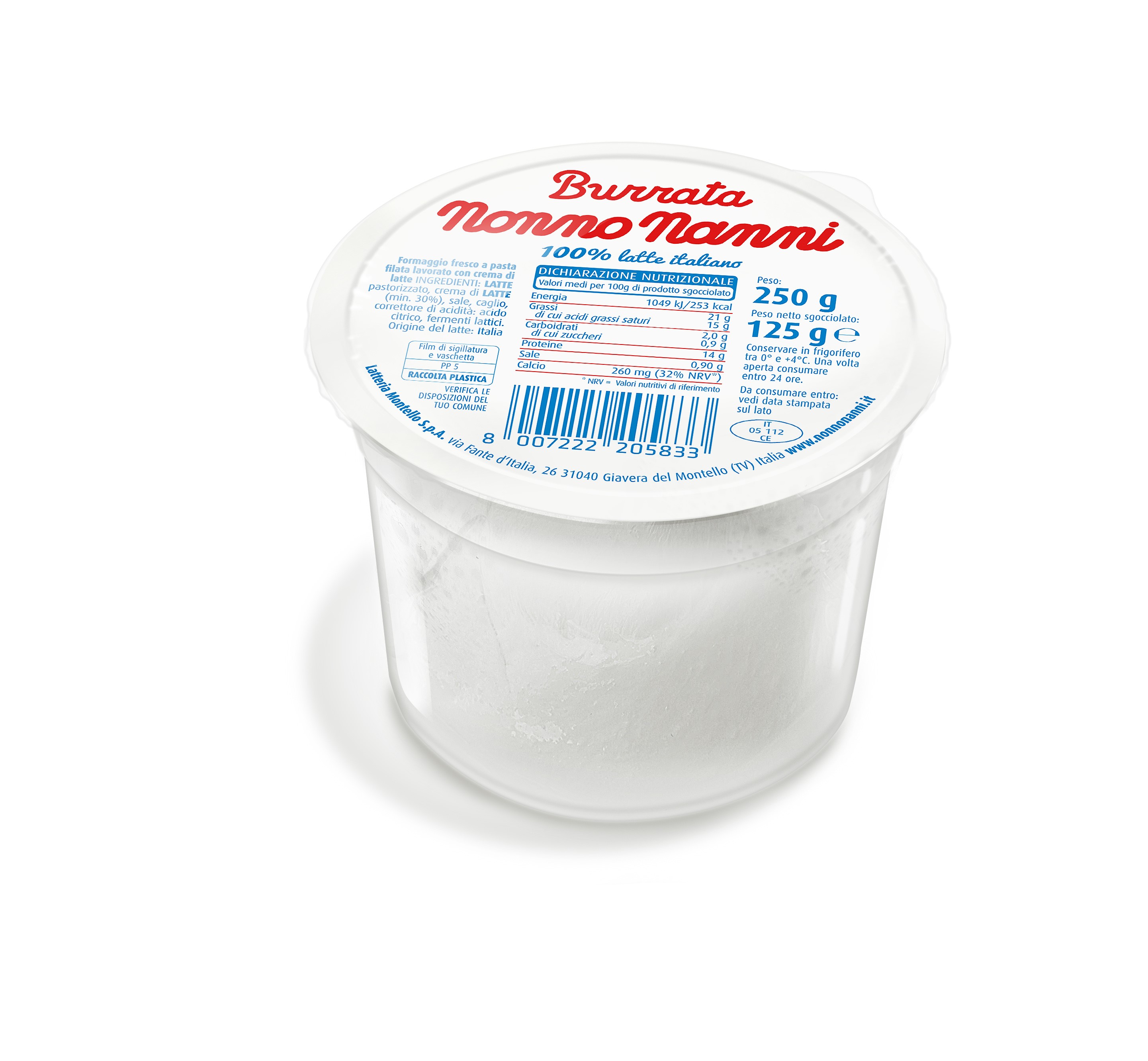 Siers NONNO NANNI Burrata HORECA, 125g