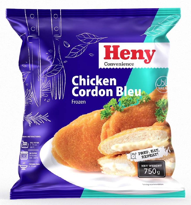 Saldēta vista HENY Cordon Bleu, 750g