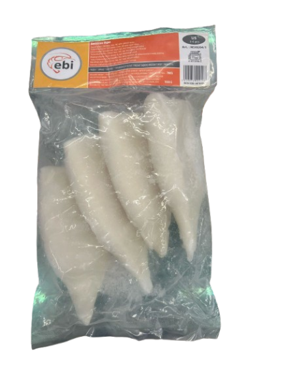 Kalmāru fileja EBI, saldēta, U5, jēla, tīrīta, 30% glazūrā, 700g/1kg