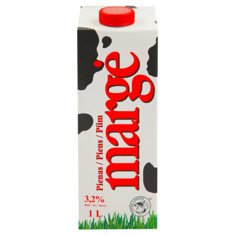 Milk MARGE, without lactosis, 3,2%, UHT, 1 l (M) | ePromo