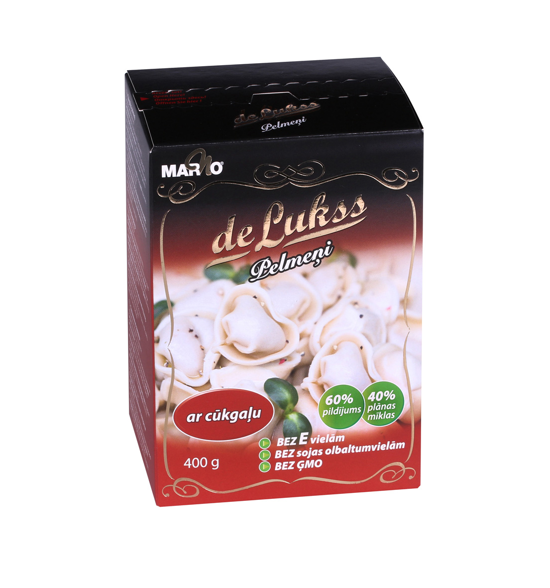 Pelmeņi DE LUKSS ar cūkgaļu, 400g