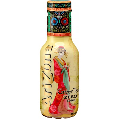Zaļā ledus tēja ARIZONA ''Zero Sugar'' ar medu un saldinātājiem, 0.45l PET (DEP)