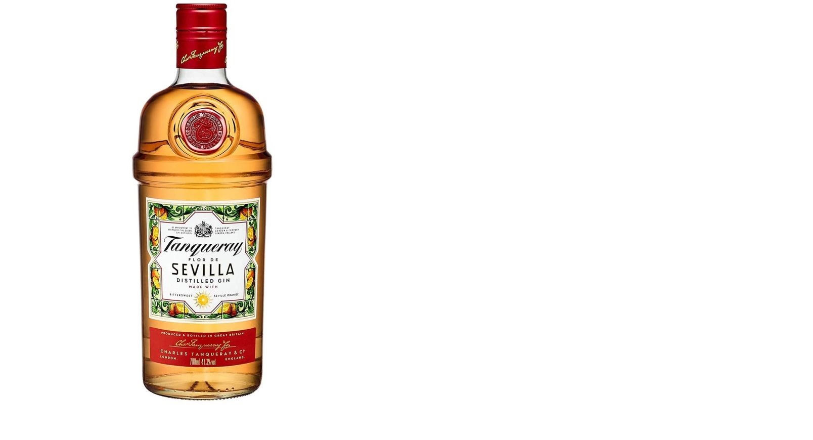 Džins TANQUERAY Flor de Sevilla, 41,3%, 0.7l