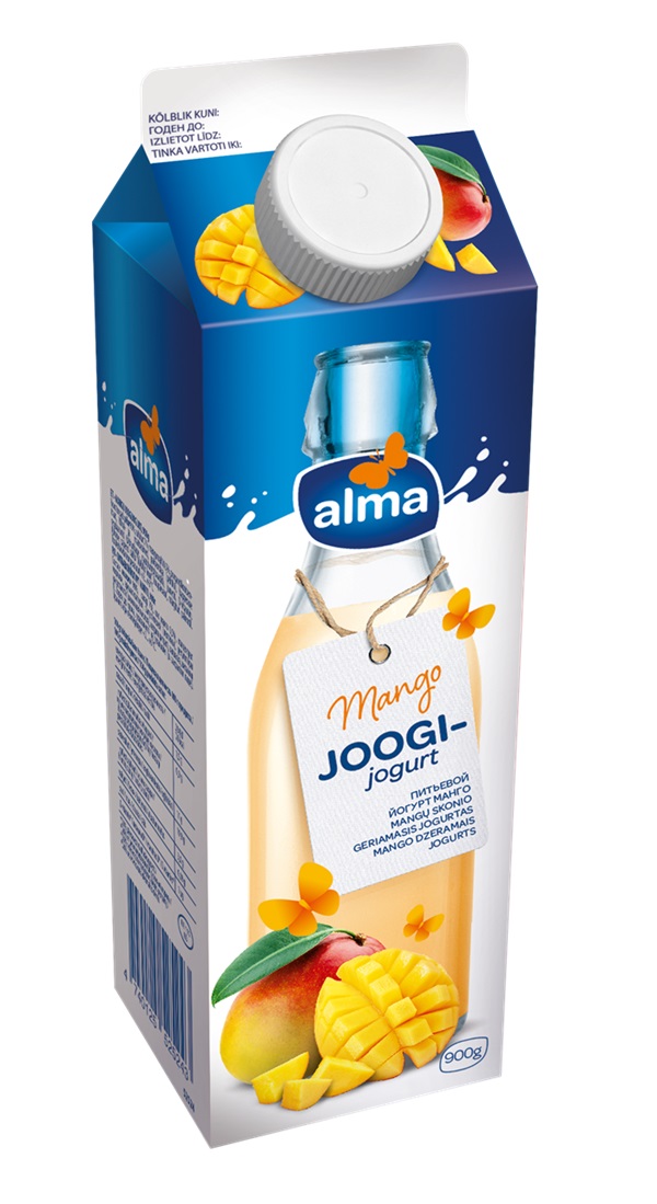 Dzeramais jogurts ALMA ar mango garšu, 900g