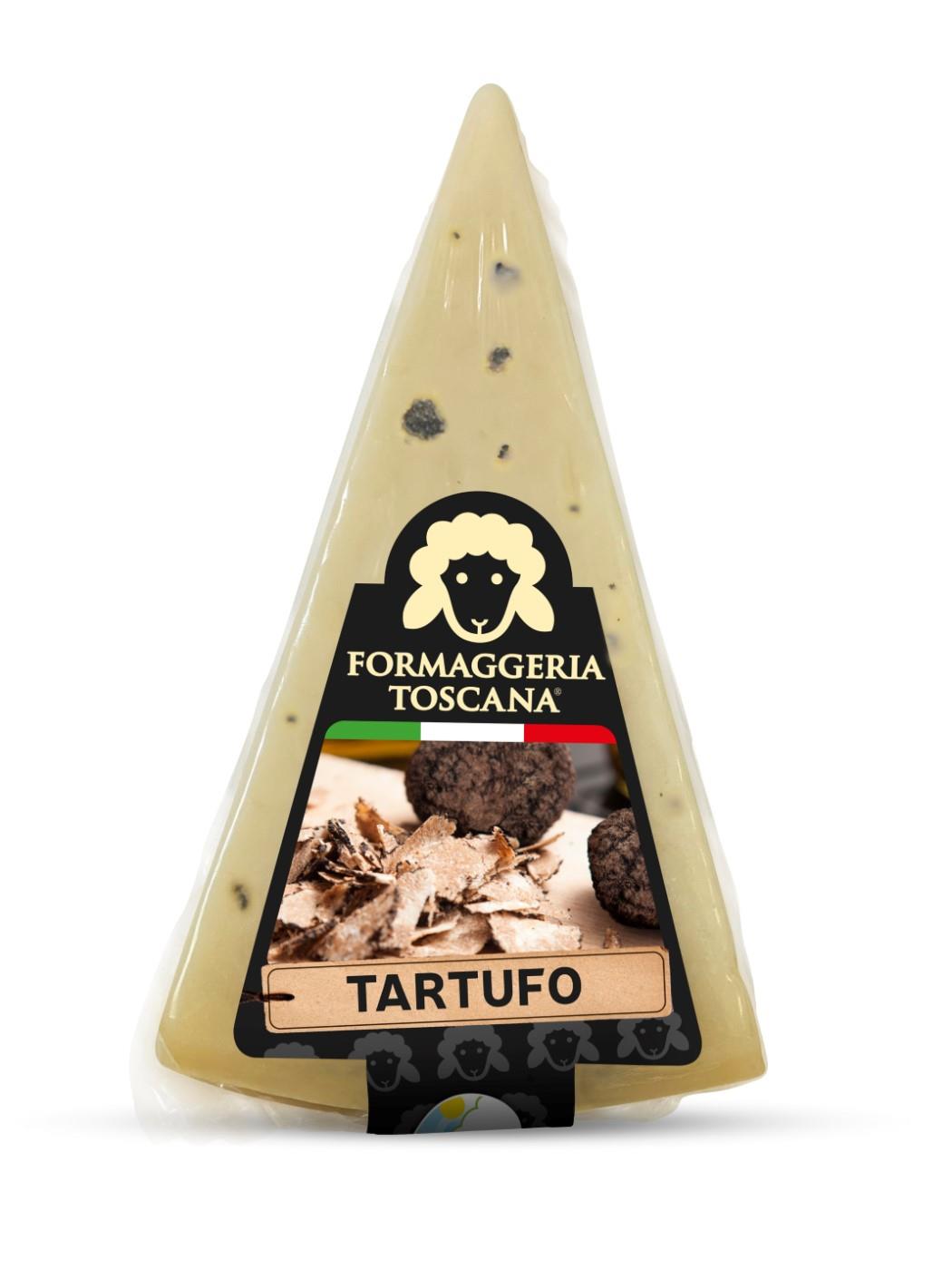 Cietais siers FORMAGGERIA TOSCANA Pecorino, ar trifelēm, aitas piena, 70g