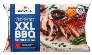 Lēni vārītas cūkgaļas ribiņas, BBQ mērcē, XXL, 900g