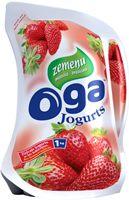*Jogurts OGA zemeņu, stāvpaka, 1kg Tukuma Piens
