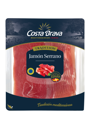 Vītināts šķiņķis JAMÓN SERRANO, šķēlēs, 250g