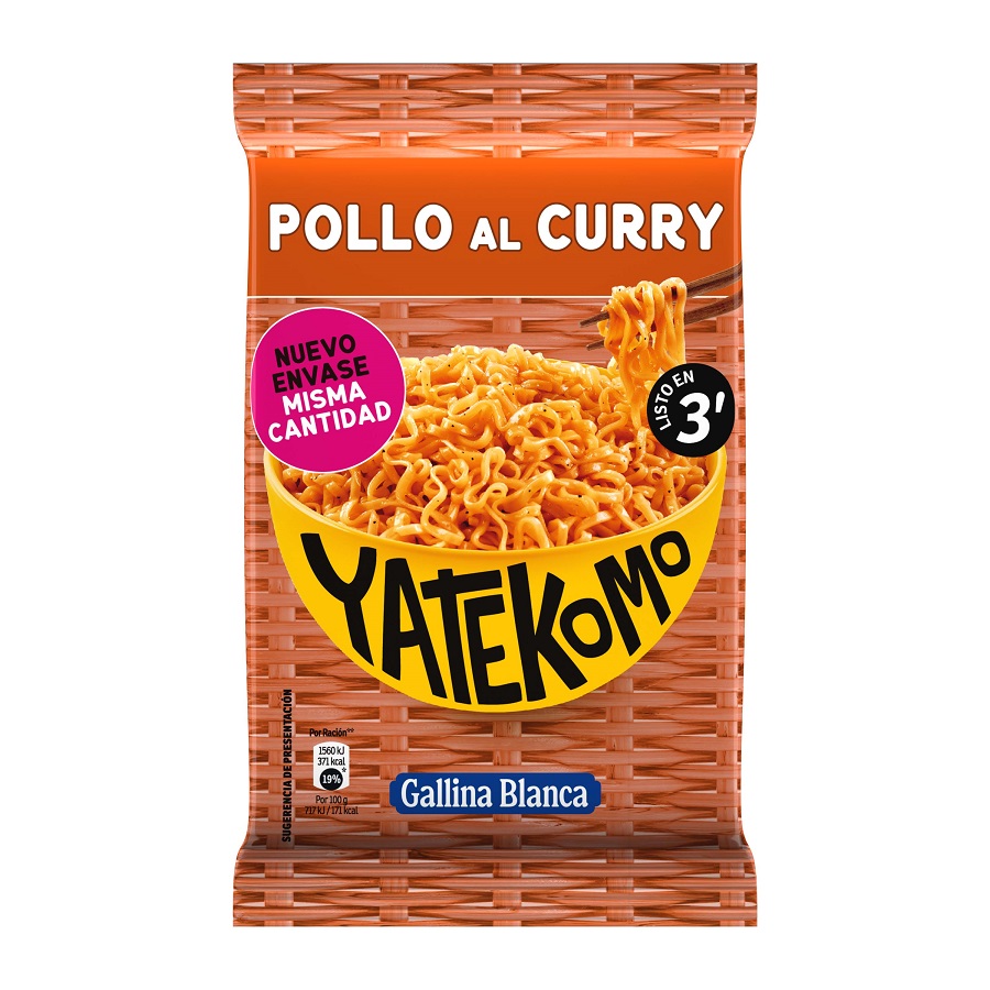 YATEKOMO BAG. Ar vistas un karija garšu 82g, Gallina Blanca