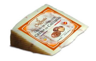 Puscietais aitas siers LA LEYENDA, ar kastaņkrēmu, 5 mēn., 150g
