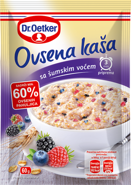DR. OETKER auzu pārslu putra ar meža ogām 60g