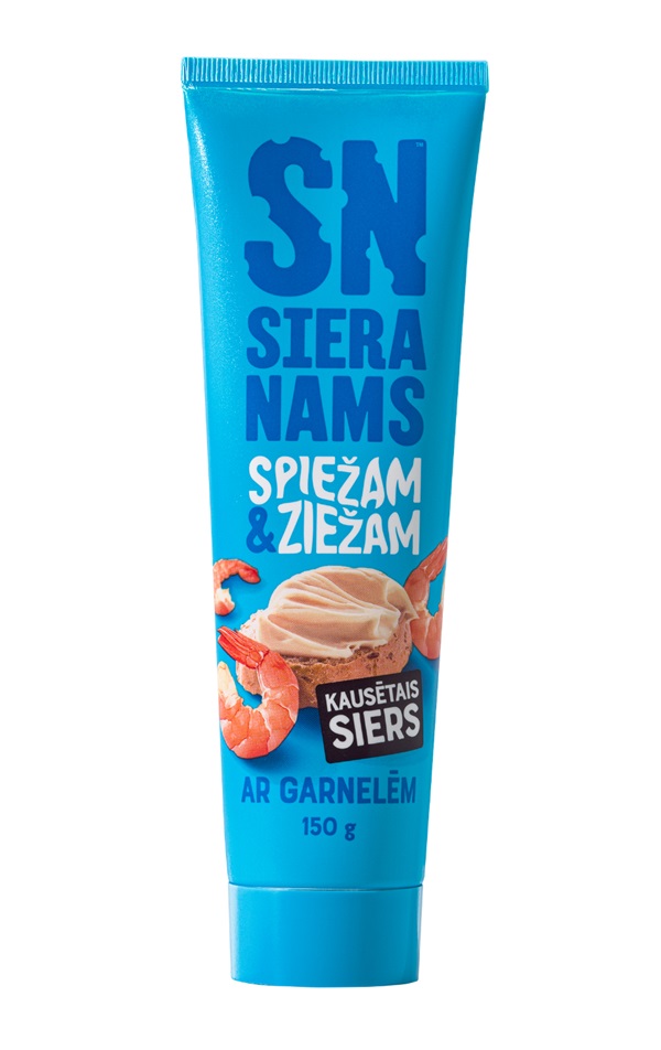 Kausētais siers SIERA NAMS, ar garnelēm, 150g