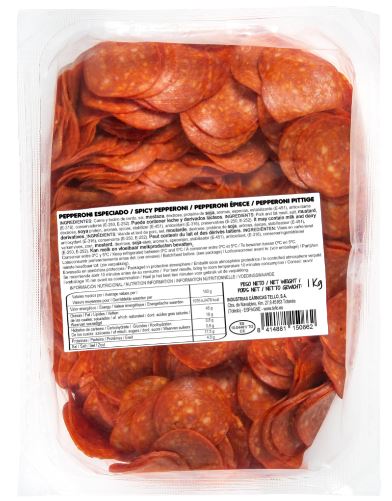 Desa Spāņu TELLO Pepperoni, šķēlēs, 1 kg