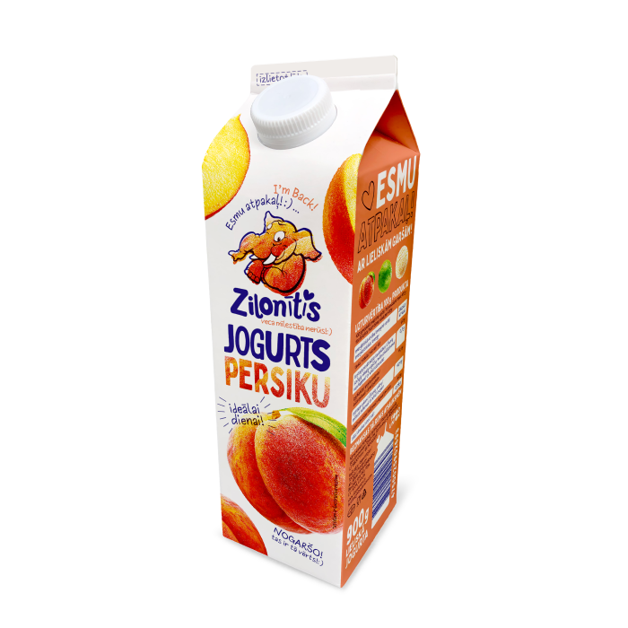 Jogurts Zilonītis persiku, 900g