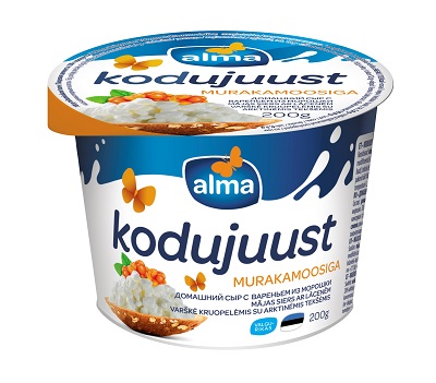 *Mājas siers ALMA ar lācenēm, 5%, 200 g