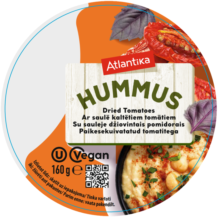 Humoss ATLANTIKA, ar saulē kaltētiem tomātiem, 160g