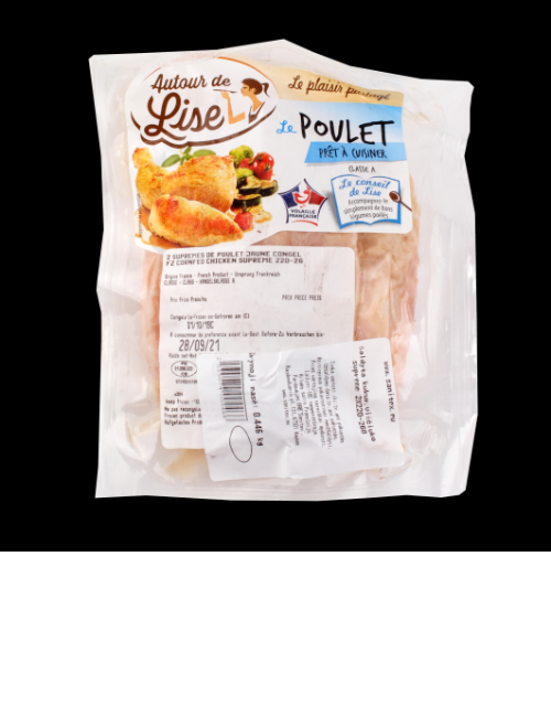 Kukurūzas vistas supreme, 2x220-260g, Francija, saldēta